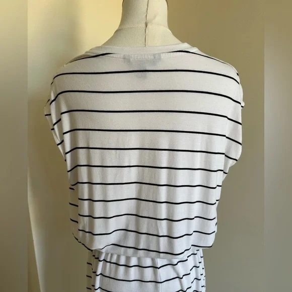 Banana Republic Cap Sleeve Striped Dress- Medium - Picture 8 of 10